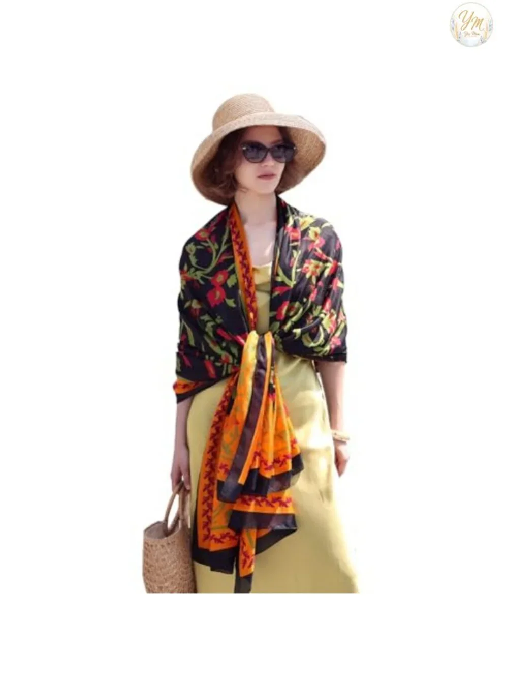 100% Mulberry Silk Shawl Wrap for Women Oversized Lightweight Pashmina Evening